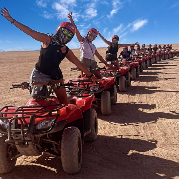 Hurghada Desert Safari Trip Jeep 4x4WD, Quad Bike, Buggy and Camel Ride