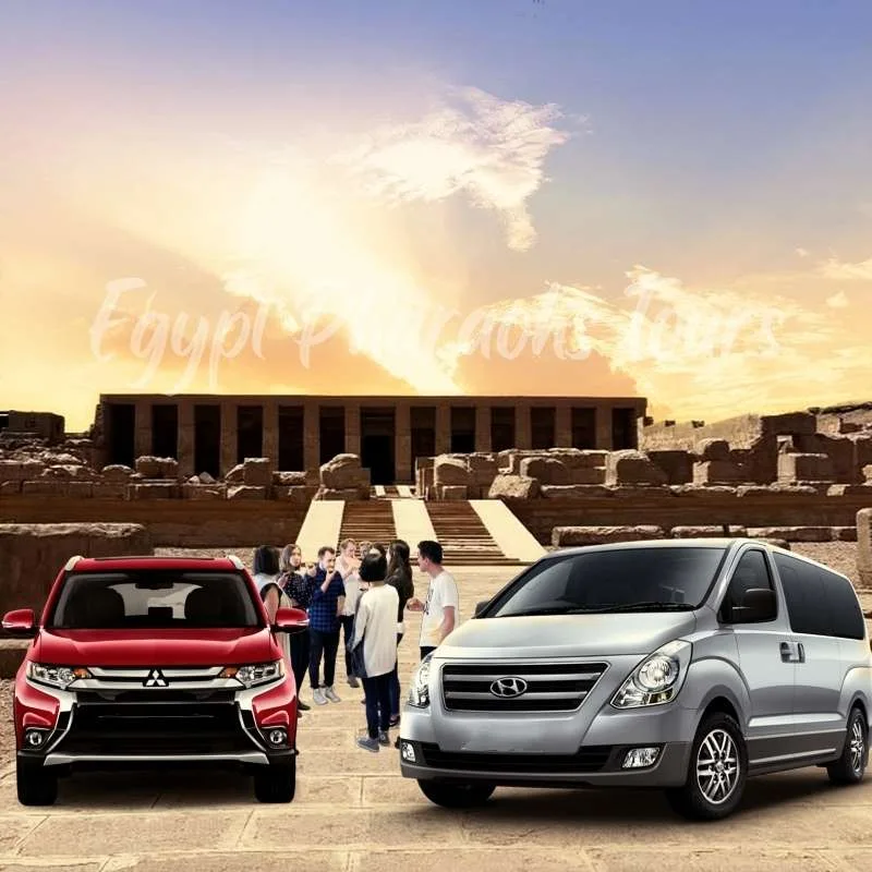 Private air-conditioned transfer vehicle for day trips from Hurghada resorts to Dandra & Abydos