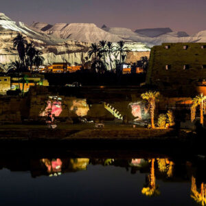 Experience the enchanting Sound and Light Show at Karnak Temple in Luxor.